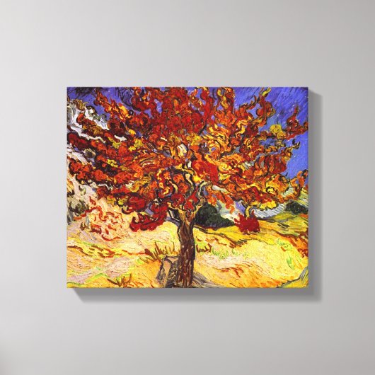 ビンセントヴァンゴッホムルベリーツリーファインアート絵画ズ キャンバスプリント (正面)