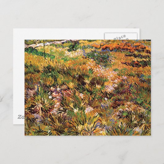 ビンセントヴァンゴッホメドーインザガーデンファインアート ポストカード (正面/裏面)