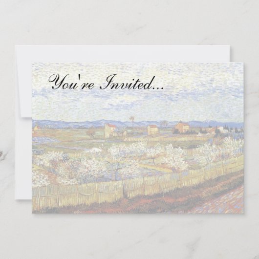 ビンセントヴァンゴッホラクルウィズピーチツリーズ 招待状 (正面)