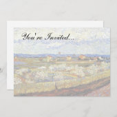 ビンセントヴァンゴッホラクルウィズピーチツリーズ 招待状 (正面/裏面)