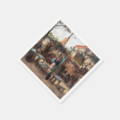 ビンセントヴァンゴッホラグインゲットオンモンマルトル スタンダードカクテルナプキン (角)