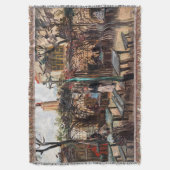 ビンセントヴァンゴッホラグインゲットオンモンマルトル スローブランケット (正面縦)