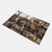 ビンセントヴァンゴッホラグインゲットオンモンマルトル ドアマット (アングル)