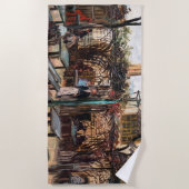 ビンセントヴァンゴッホラグインゲットオンモンマルトル ビーチタオル (正面)