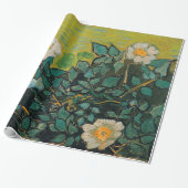 ビンセントヴァンゴッホワイルドバラヴィンテージフローラアート ラッピングペーパー (アンロールド)