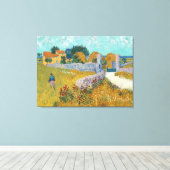 ビンセントヴァンゴッホヴィンテージファームハウスインプロヴァンス キャンバスプリント (インサイチュ (ウッドフロア))
