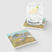 ビンセントヴァンゴッホヴィンテージファームハウスインプロヴァンス ストーンコースター (横)