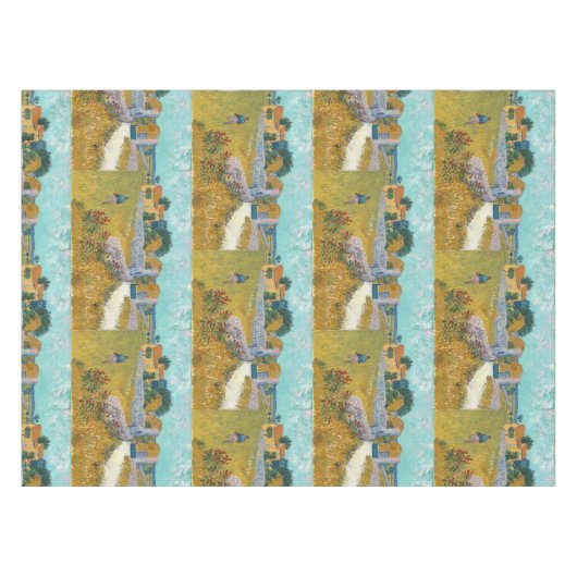 ビンセントヴァンゴッホヴィンテージファームハウスインプロヴァンス テーブルクロス (正面(横))