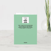 ビンセントヴァンゴッホ最高傑作誕生日 カード (裏面)