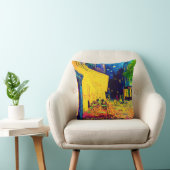 ビンセントヴァンゴッホ-カフェテラスアットナイトアーポップ・アートのト クッション (椅子)