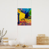 ビンセントヴァンゴッホ-カフェテラスアットナイトアーポップ・アートのト ポスター (キッチン)