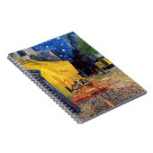 ビンセントヴァンゴッホ-カフェテラスアットナイトファインアート ノートブック (右側)