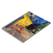 ビンセントヴァンゴッホ-カフェテラスアットナイトファインアート ノートブック (左側)