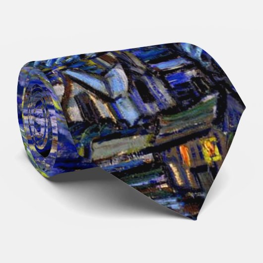 ビンセントヴァンゴッホ – ザスターリーナイトファインアート ネクタイ (ロール)