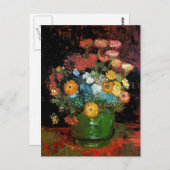 ビンセントヴァンゴッホ – ジニアスファインアート付き花瓶 ポストカード (正面/裏面)