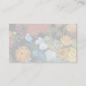 ビンセントヴァンゴッホ – ジニアスファインアート付き花瓶 名刺 (裏面)