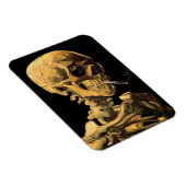 ビンセントヴァンゴッホ-スカルとタバコを燃やす マグネット (右側)