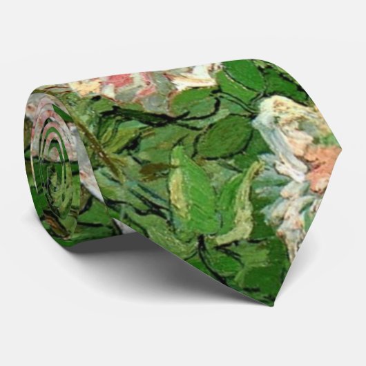 ビンセントヴァンゴッホ – スティルライフピンクローズファインアート ネクタイ (ロール)