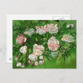 ビンセントヴァンゴッホ – スティルライフピンクローズファインアート ポストカード (正面/裏面)