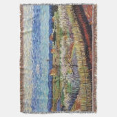 ビンセントヴァンゴッホ – ピーチツリーズインブロッサムファインアート スローブランケット (正面縦)