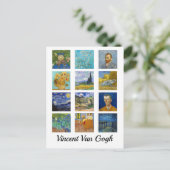 ビンセントヴァンゴッホ-最高傑作モザイク ポストカード (スタンド正面)