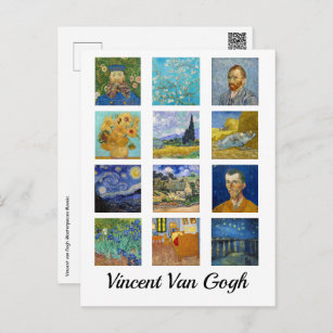 ビンセントヴァンゴッホ-最高傑作モザイク ポストカード