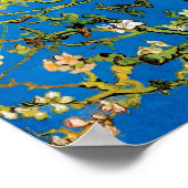 ビンセントヴァンゴッホ – 開花アーモンドツリーファインアート ポスター (角)