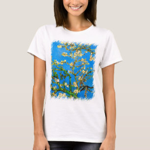 ビンセントヴァンゴッホ – 開花アーモンドツリーファインアート Tシャツ