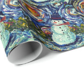 ビンセント雪だるま包装紙 ラッピングペーパー (ロールコーナー)