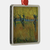 ビンセント・バン・ゴッホ |カラヤナギ，夕日 メタルオーナメント (右)