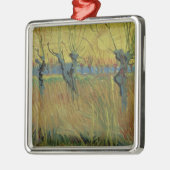 ビンセント・バン・ゴッホ |カラヤナギ，夕日 メタルオーナメント (左)