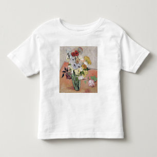 ビンセント・バン・ゴッホ  バラとアネモネ， 1890 トドラーTシャツ