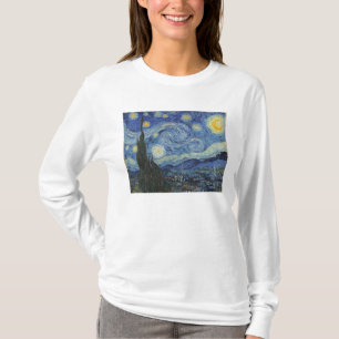 ビンセント・バン・ゴッホ  星の夜、1889年6月 Tシャツ