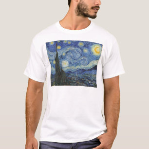 ビンセント・バン・ゴッホ  星の夜、1889年6月 Tシャツ