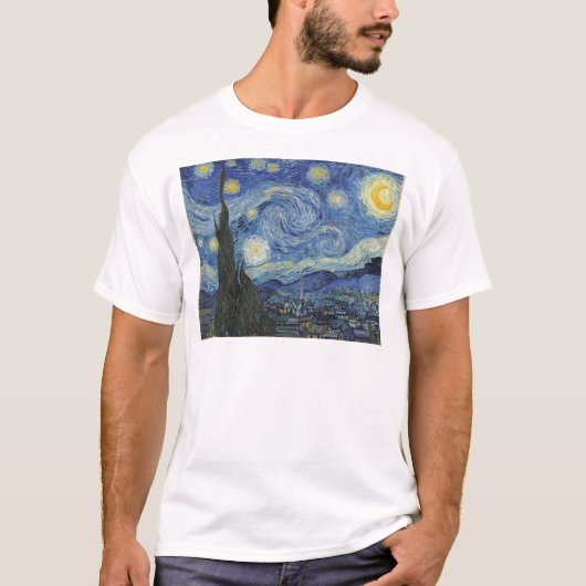 ビンセント・バン・ゴッホ |星の夜、1889年6月 Tシャツ (正面)