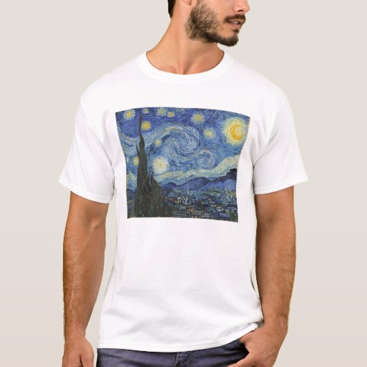 ビンセント・バン・ゴッホ |星の夜、1889年6月 Tシャツ (正面)