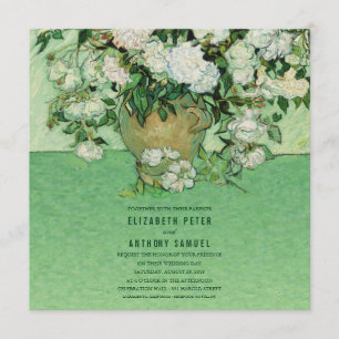 ビンセント·バン·ゴッホ·絵画バラズ5.25×5.25結婚ズ 招待状