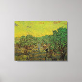 ビンセント・ファン・ゴッホのピッキング姿付きオリーブ・グローブ キャンバスプリント (正面)