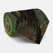 ビンセント・ファン・ゴッホのピッキング姿付きオリーブ・グローブ ネクタイ (ロール)