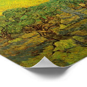 ビンセント・ファン・ゴッホのピッキング姿付きオリーブ・グローブ ポスター (角)