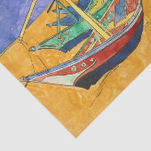 ビンセント・ファン・ゴッホの海岸の漁船 薄葉紙 (詳細)