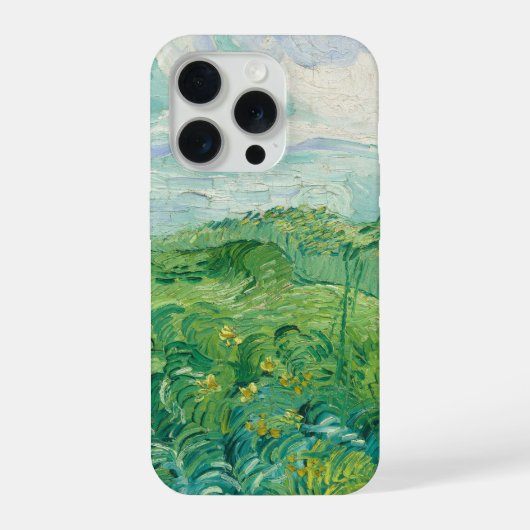 ビンセント・ファン・ゴッホの絵画 麦畑 iPhoneケース (裏面)