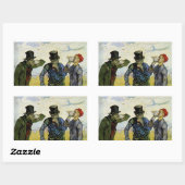 ビンセント・ファン・ゴッホの『酒飲み』 長方形シール (シート)