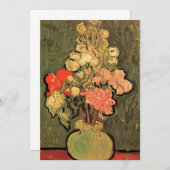 ビンセント・ファン・ゴッホバラ・マローズ付き花瓶 (正面/裏面)