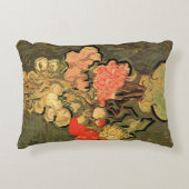 ビンセント・ファン・ゴッホバラ・マローズ付き花瓶 アクセントクッション (正面)