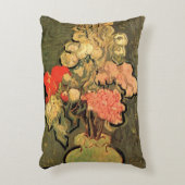 ビンセント・ファン・ゴッホバラ・マローズ付き花瓶 アクセントクッション (正面(垂直))