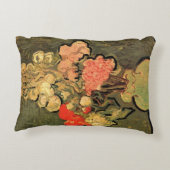 ビンセント・ファン・ゴッホバラ・マローズ付き花瓶 アクセントクッション (裏面)