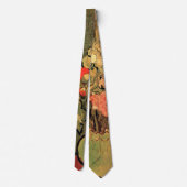 ビンセント・ファン・ゴッホバラ・マローズ付き花瓶 ネクタイ (裏面)