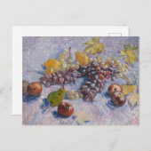 ビンセント・ファン・ゴッホ絵画、まだ果実と生活 ポストカード (正面/裏面)