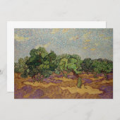 ビンセント・ファン・ゴッホ – オリーブ・ツリー 招待状 (正面/裏面)
